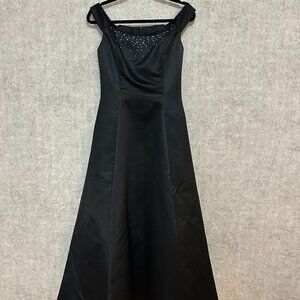 Black Vintage Jessica McClintock for Gunne Sax prom dress